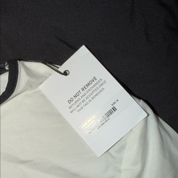 Miaou Cream Tee with Black Accents - Picture 4 of 6